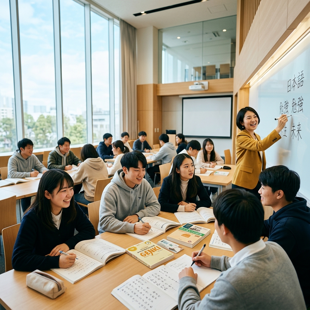 Kelas belajar bahasa Jepang intensif